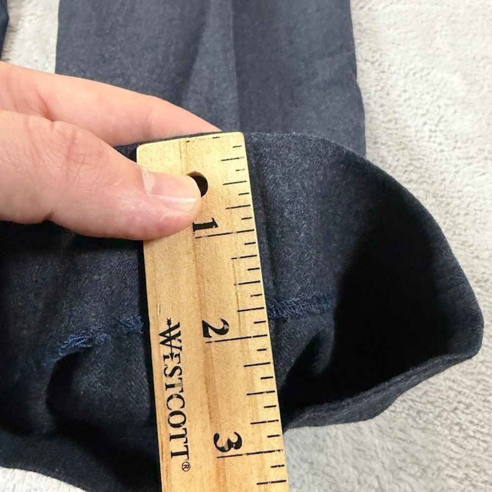 Charles Tyrwhitt Dress Pants Men 38x30 Grey Blue Striped Wool Classic Fit Preppy - Picture 13 of 15